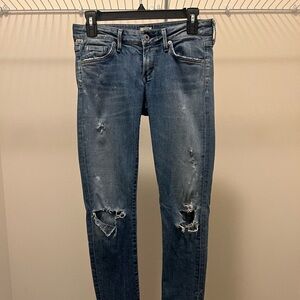 Citizens skinny jeans. Distressed. Size 26